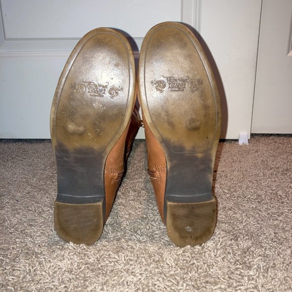 Nine West Vashizaw caramel brown leather knee-high boots - Picture 6 of 7